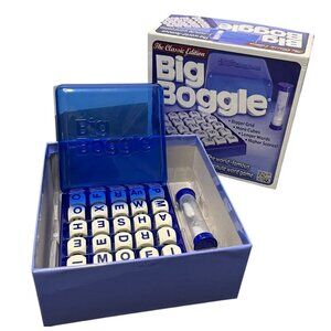 Big Boggle Classic Edition Dice Word Game Hasbro 2013 EUC‎